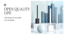 Load image into Gallery viewer, Soft Silicone Head Toilet Brush With Holder Black Wall-Mounted Detachable Handle Bathroom Cleaner Durable Accessories Silicone Toilet Brush Wall Mounting Toilet Brush No-Slip Long Handle Soft Silicone Bristle Toilet Corner Cleaner
