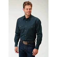 Load image into Gallery viewer, Roper Solid Poplin Snap - Mens Western Shirt
