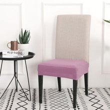 Load image into Gallery viewer, Solid  Dining Chair Cover Elastic Half-wraped Seat Case for Kichen Wedding Banquet Hotel Chair Cushions Cover Removable Washable Dining Room Chair Slipcovers Dining Chair Covers Parsons Chair Slipcover Stretch Chair Covers for Dining Room
