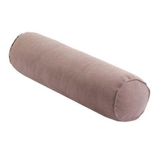 Load image into Gallery viewer, Solid Long Round Maternity Pillow Cotton linen Neck Headrest Body pillow Bed Chair Car Seat Backrest Sleeping Pillow Round Cervical Roll Cylinder Bolster Pillow with Removable Washable Cover, Ergonomically Designed  for Head Neck Spine
