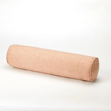 Load image into Gallery viewer, Solid Long Round Maternity Pillow Cotton linen Neck Headrest Body pillow Bed Chair Car Seat Backrest Sleeping Pillow Round Cervical Roll Cylinder Bolster Pillow with Removable Washable Cover, Ergonomically Designed  for Head Neck Spine

