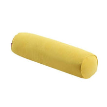 Load image into Gallery viewer, Solid Long Round Maternity Pillow Cotton linen Neck Headrest Body pillow Bed Chair Car Seat Backrest Sleeping Pillow Round Cervical Roll Cylinder Bolster Pillow with Removable Washable Cover, Ergonomically Designed  for Head Neck Spine
