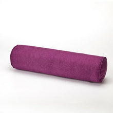 Load image into Gallery viewer, Solid Long Round Maternity Pillow Cotton linen Neck Headrest Body pillow Bed Chair Car Seat Backrest Sleeping Pillow Round Cervical Roll Cylinder Bolster Pillow with Removable Washable Cover, Ergonomically Designed  for Head Neck Spine
