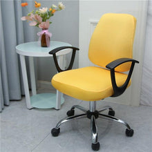 Load image into Gallery viewer, Solid Office Computer Chair Cover Spandex Split Seat Cover Universal Office Anti Dust Arm Chair Cover Washable Removable Spandex Rotating Boss Chair Slipcovers Anti-dust Soft Desk Chair Seat Protector for Dogs Cats Pets
