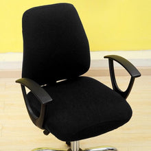 Load image into Gallery viewer, Solid Office Computer Chair Cover Spandex Split Seat Cover Universal Office Anti Dust Arm Chair Cover Washable Removable Spandex Rotating Boss Chair Slipcovers Anti-dust Soft Desk Chair Seat Protector for Dogs Cats Pets
