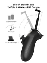 Load image into Gallery viewer, Solid Sustainable Black Bluetooth 2.4GHz Wireless Gamepad Controller Compatible With PC Smartphones Laptop
