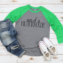 Load image into Gallery viewer, Son of a Nutcracker Raglan Tee
