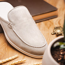 Load image into Gallery viewer, 06-112-GRY SORO Sueded Italian Goatskin Mule Grey
