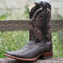 Load image into Gallery viewer, Brown Caiman Belly Print Men's Cowboy Boots H4001
