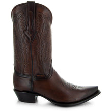 Load image into Gallery viewer, Men's Snip Toe Cowboy Boots Burnished Brown (H50030)
