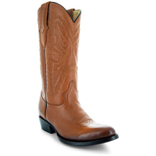 Load image into Gallery viewer, Cowboy Dress Boots | Mens Classic Round-Toe Boots (H7001-Tan)
