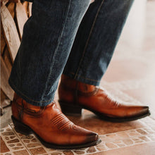 Load image into Gallery viewer, Men's Snip Toe Cowboy Boots Tan (H50030) | Soto Boots
