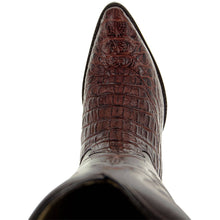 Load image into Gallery viewer, Soto Boots Men's Gator Tail Print Cowboy Boots Cognac (H7006)
