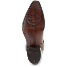 Load image into Gallery viewer, Women's Harness Boots | Brown Leather Harness Boots (M50039)
