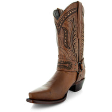 Load image into Gallery viewer, Women's Harness Boots | Brown Leather Harness Boots (M50039)
