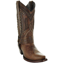 Load image into Gallery viewer, Women's Harness Boots | Brown Leather Harness Boots (M50039)
