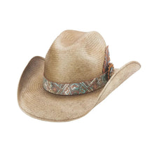 Load image into Gallery viewer, Bullhide Southwest Love - Shangtung Panama Straw Cowboy Hat
