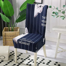 Load image into Gallery viewer, Spandex Dining Chair Cover With Back Elastic Universal Kitchen Living Room Stretch Slipcover Chair Covers Protector Seat Case  Chair Cover Seat Protector Super Fit Slipcover Stretch Removable Washable Soft Spandex Fabric for Home
