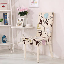 Load image into Gallery viewer, Spandex Dining Chair Cover With Back Elastic Universal Kitchen Living Room Stretch Slipcover Chair Covers Protector Seat Case  Chair Cover Seat Protector Super Fit Slipcover Stretch Removable Washable Soft Spandex Fabric for Home
