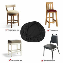 Load image into Gallery viewer, Spandex Dining Room Chair Seat Covers Removable Washable Elastic Cushion Covers For Oblong Square Round Chair Dining Chair Seat Covers for Dining Room Chairs Stretch Jacquard Dining Room Chair Seat Covers

