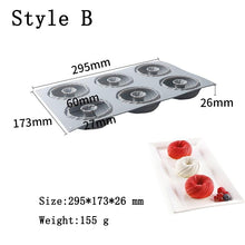 Load image into Gallery viewer, Spiral Donut Dessert Silicone Cake Mold Homemade Party Chocolate Pastry Mould Decorating Tray Baking Tools Round Swirl Cake Mold For Baking Amazing Dessert Art Silicone 3D Mould
