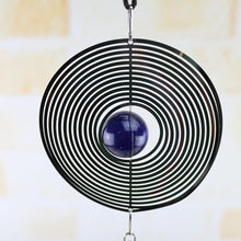 Load image into Gallery viewer, Spiral Rotating Wind Chimes Windows Metal Spiral Tail Stainless Steel Spin Decor For Indoor Outdoor Spinner Wind Chime Decoration Christmas Spinner Crystal Wind Chime
