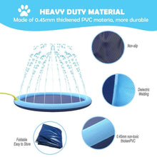 Load image into Gallery viewer, Splash Sprinkler Pad for Dogs Kids Non-Slip Thicken Dog Pool with Sprinkler Pet Summer Outdoor Play Water Mat Toys for Pet Dogs Splash Sprinkler Pad for Dogs Non-Slip Thicken Sprinkler Pool for Summer Outdoor
