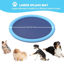 Load image into Gallery viewer, Splash Sprinkler Pad for Dogs Kids Non-Slip Thicken Dog Pool with Sprinkler Pet Summer Outdoor Play Water Mat Toys for Pet Dogs Splash Sprinkler Pad for Dogs Non-Slip Thicken Sprinkler Pool for Summer Outdoor
