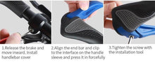 Load image into Gallery viewer, Sponge Bicycle Grips Handle Anti-Skid 3D Silicone Grip Cycling Handlebar Ultralight Bike Grips Foam Single Lock On Bicycle Handle Bar Soft Comfortable Non-Slip Bike Handle Grips For Mountain Beach Cruiser Scooter
