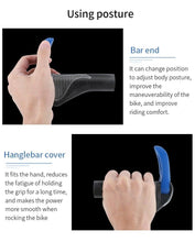 Load image into Gallery viewer, Sponge Bicycle Grips Handle Anti-Skid 3D Silicone Grip Cycling Handlebar Ultralight Bike Grips Foam Single Lock On Bicycle Handle Bar Soft Comfortable Non-Slip Bike Handle Grips For Mountain Beach Cruiser Scooter
