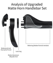 Load image into Gallery viewer, Sponge Bicycle Grips Handle Anti-Skid 3D Silicone Grip Cycling Handlebar Ultralight Bike Grips Foam Single Lock On Bicycle Handle Bar Soft Comfortable Non-Slip Bike Handle Grips For Mountain Beach Cruiser Scooter
