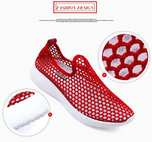 Load image into Gallery viewer, Sport Mesh Breathable Women Shoes Fashion Sports Soft Comfortable Women Shoes Fashion Slip-On Sports Shoes Soft Sole Breathable Comfortable Running Walking Shoes
