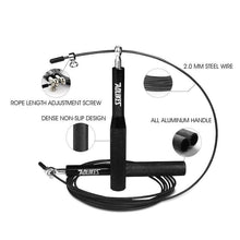 Load image into Gallery viewer, Sport Speed Jump Rope Professional Skipping Rope Adjustable Length Ergonomic Design Jumping Ropes For Speed Workout Ideal For Boxing Fitness Skip Workout Training
