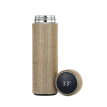 Load image into Gallery viewer, Sport Sterlling Creative Diamond Thermos Bottle Water Bottle Stainless Steel Smart Temperature Display Vacuum Flask Mug Gift for Men Women
