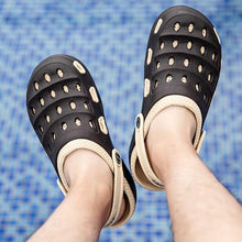 Load image into Gallery viewer, Sport Summer Flip Flop Slipper Mans Summer Sandals Working Gym Non Slip Water Shoes With Adjustable Strap Lightweight Slip On Leather Clogs
