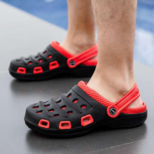 Load image into Gallery viewer, Sport Summer Flip Flop Slipper Mans Summer Sandals Working Gym Non Slip Water Shoes With Adjustable Strap Lightweight Slip On Leather Clogs
