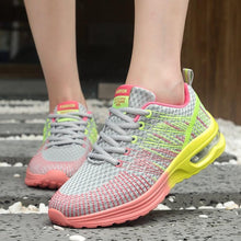 Load image into Gallery viewer, Sport Womans Athletic Sneakers Running Shoes Breathable Hollow Lace-Up Women Fashion Sneakers Lightweight Breathable Walking Shoes Non Slip Athletic Fashion Sneakers
