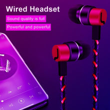 Load image into Gallery viewer, Sports Headphones Wired Gaming In Ear Earbuds Monitor Earphones With Mic Stereo Sound Volume Control  3.5mm Wired Headphones With Bass Earbuds Stereo Earphone Music Sport Gaming Headset With Mic Simple Earphones
