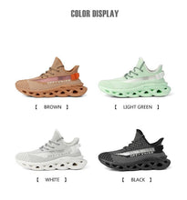 Load image into Gallery viewer, Spring Breathable Men's Sneakers Mesh Casual Shoes Blade Design Tenis Sneakers Summer White Outdoor Running Tennis Blade Sneakers Sport Fashion Comfortable Casual Gym Sneakers
