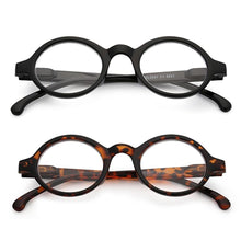 Load image into Gallery viewer, Spring Hinge Round Style  Reading Glasses For  Women And  Men Diopter Magnifier  Glasses In  Black   Sunglasses For Ladies Eyewear Small Frame  Glasses
