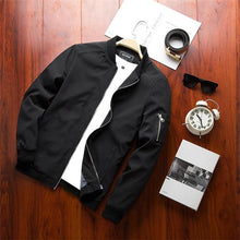 Load image into Gallery viewer, Spring Men's Classic Jacket Male Casual Elegant Slim Fit Coats Jacket Male Casual Hip Hop Slim Fit Men Autumn Plus Size Lightweight Clothing
