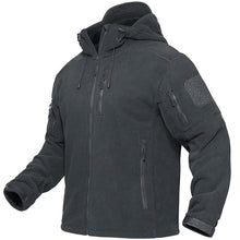 Load image into Gallery viewer, Spring Winter Fleece Jacket With Hood Mens Tactical Waterproof Fleece Jacket Hooded Jacket Mountain Windproof Ski Jackets Windbreaker Winter Warm Snow Coat Outdoor Windproof  Soft Work Lightweight Jacket
