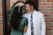 Load image into Gallery viewer, Spruce Plaid Mens Tie
