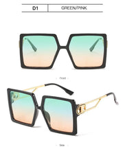 Load image into Gallery viewer, Square Oversized Sunglasses for Women Men Flat Top Fashion Shades Big Frame Sunglasses For Women With Hollow Glasses &amp; New Legs Fashionable Sunglasses For Men &amp; Women
