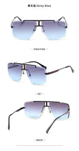 Load image into Gallery viewer, Square Sunglasses for Men Classic Oversized Sun Glasses Men And Women New Fashionable Street Snap Style New Frameless Sunglasses New Popular Square Shape Sunglasses For Men &amp; Women
