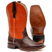 Load image into Gallery viewer, Square Toe Double Stitched Cowboy Boots
