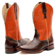 Load image into Gallery viewer, Square Toe Double Stitched Cowboy Boots

