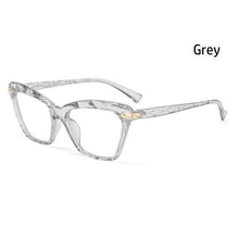 Load image into Gallery viewer, Square Women Reading Glasses Frame Crystal Multi-section  Optical Computer Glasses Square Design Reading Glasses For Women Light Blocking Computer Reader Glasses For Men And Women
