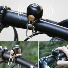 Load image into Gallery viewer, Stainless Bicycle Bell Ring Bike Horn Ordinary Handlebar Bell Horn Crisp Sound Safety Bike Alarm Bell With Mounting Lock Plate Bicycle Bike Bell Classic Bicycle Bell Makes Loud Sound For Road Bike Mountain Bike Sports
