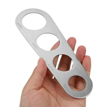 Load image into Gallery viewer, Stainless Steel 4 Holes Kitchen Pasta Measure Kitchen Accessories Spaghetti Quick Measurer Tools
